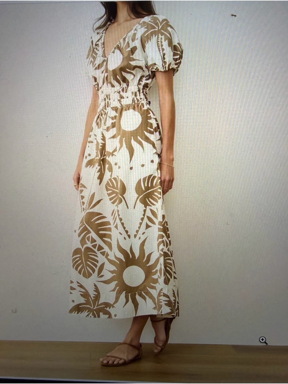 Marine Layer Emery Poplin Midi Dress - Small - Picture 3 of 6